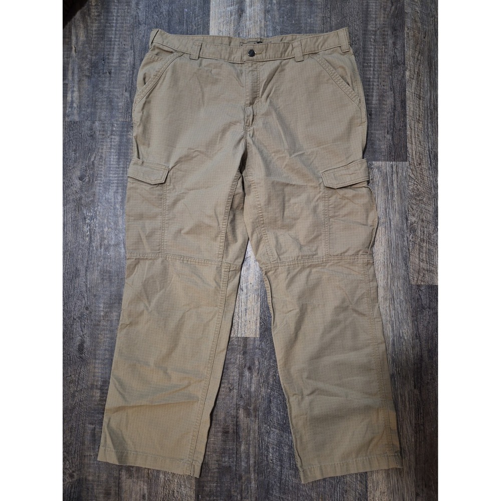 Carhartt Force Relaxed Fit Ripstop Khaki Cargo Work Pants Men's 40x32 BN4200-M
